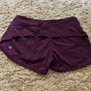 Lululemon speed shorts size 2